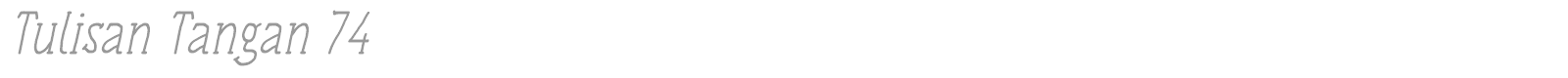 Tulisan Tangan 74 font preview